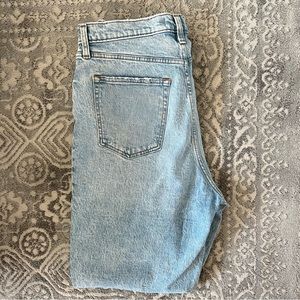 Abercrombie 90 Ultra High Rise Curve Love jeans in light wash